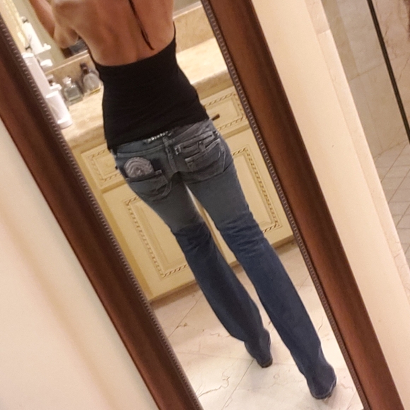 Taverniti So Jeans distressed flared leg, Sz 25 - Picture 5 of 16